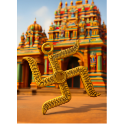 Handmade Brass Metal Swastika